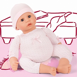 Кукла из серии Куки - пупс в розовом боди, 48 см (Gotz, 2061061)